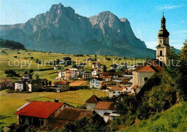 Kastelruth Suedtirol Hotel Pension Mayr Ortsansicht Kirche D