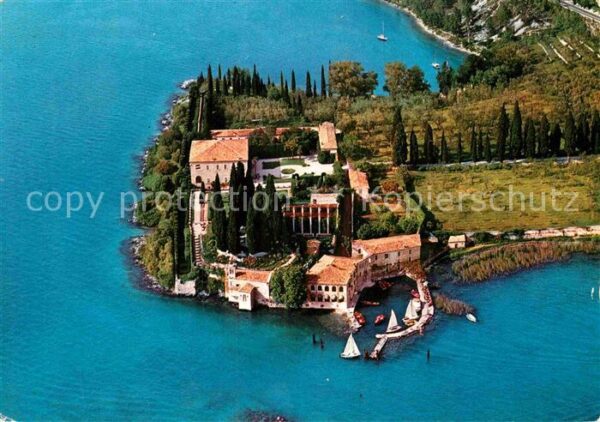 Lago di Garda Veduta aerea della Punta San Vigilio e