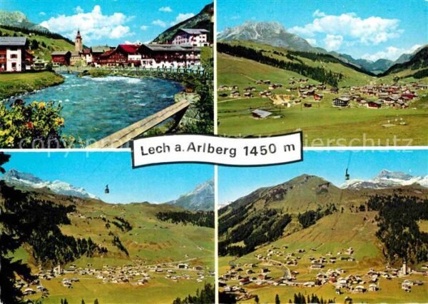 Lech Vorarlberg Teilansicht Panorama