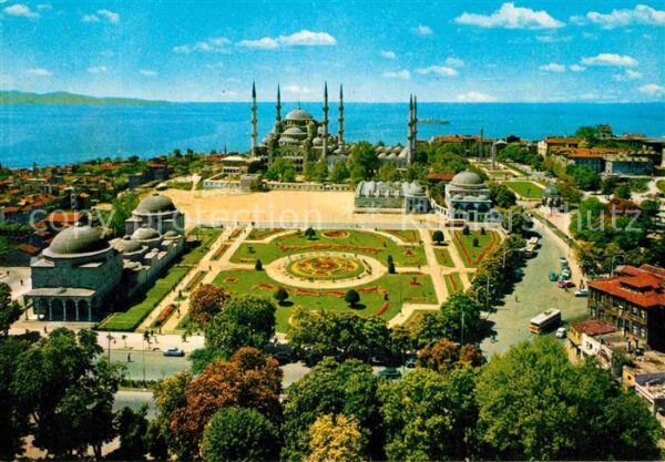 Istanbul Constantinopel Blaue Moschee Panorama