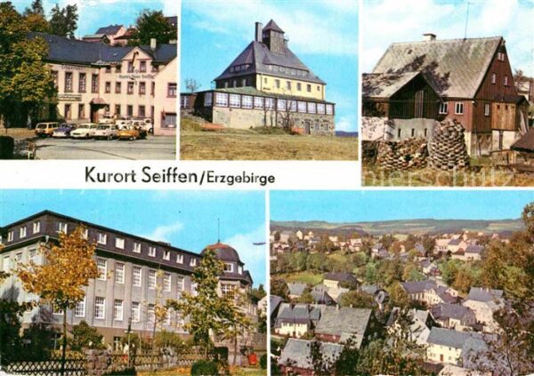 Seiffen Erzgebirge HOG Buntes Haus Schwartenbergbaude Frei