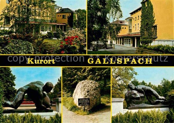 Gallspach Teilansichten Skulpturen Park