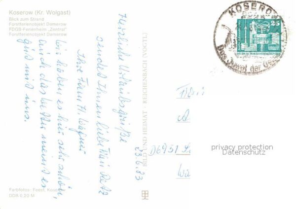 Koserow Ostseebad Usedom Strand Ferienobjekt Damerow FDGB Erholu – Bild 2