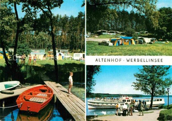 Altenhof Werbellinsee Campingplatz Bootsanleger Ausflugsdampf