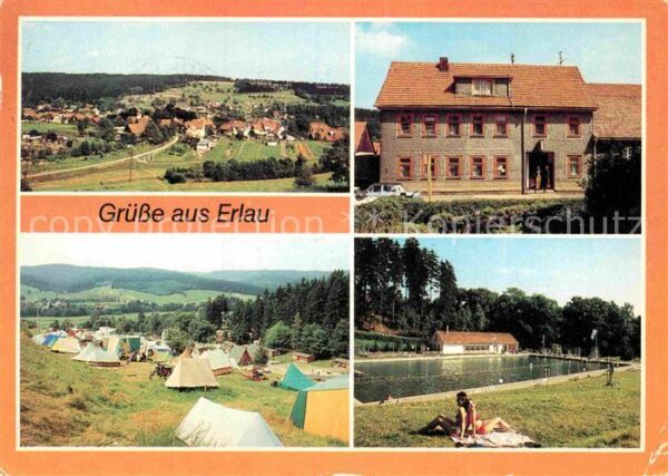 Erlau Thueringen Übersicht Konsum Gaststätte Campingplat