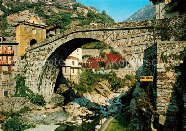 Pont Saint Martin Aostatal Ponte Romano Steinbrücke