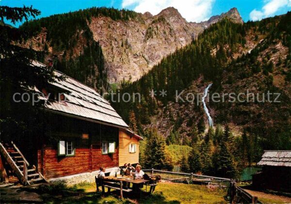 Mallnitz Kaernten Konradhütte im Dösental mit Maresenspit