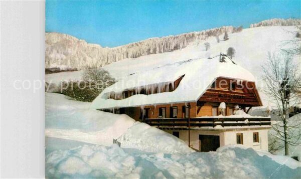 Hof Bernau Gasthaus Hofeck Hans Thoma Stube Winter