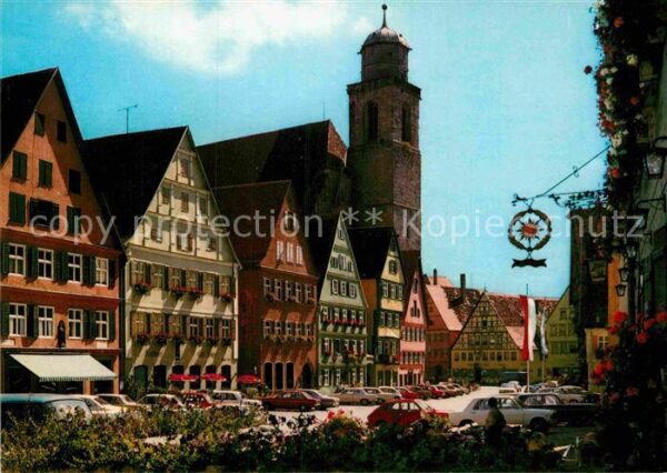 Dinkelsbuehl 1000jährige Stadt Weinmarkt Kirche