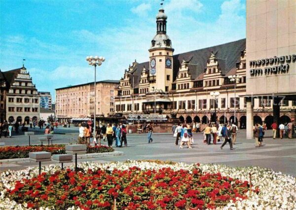 Leipzig Altes Rathaus Marktplatz Messehaus