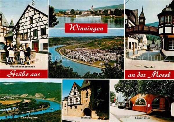 Winningen Mosel Weinhexenbrunnen Campinginsel Horntor L