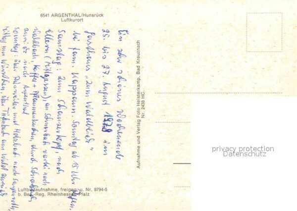 Argenthal Luftkurort Fliegeraufnahme – Bild 2