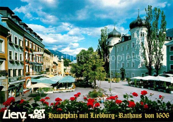 Lienz Tirol Hauptplatz mit Liebburg Rathaus von 160
