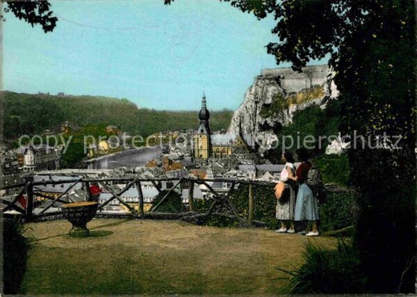 Dinant Wallonie Vue des Jardins du Mont Fat Belvedere d