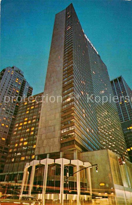 New York City Loews Americana Hotel Skyscraper