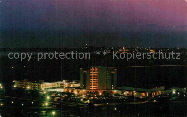 Newport Beach Marriott Hotel at night