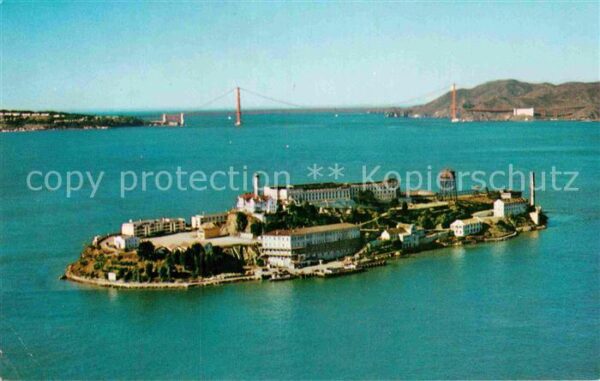 San Francisco California Alcatraz Island known as The Rock Golde