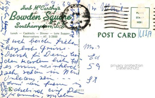 Southampton New York Herb McCarthys Restaurant Bowden Square – Bild 2