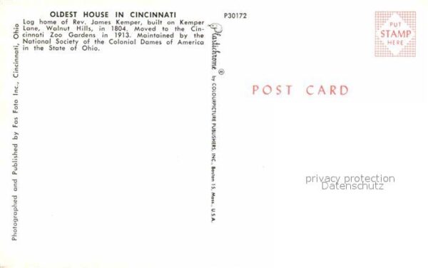 Cincinnati Ohio Oldes House in Cincinnati Log Home of R – Bild 2