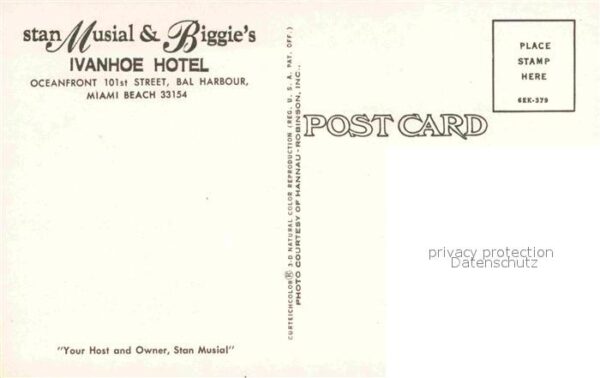 Bal Harbour Stan Musial Ivanhoe Hotel swimming pool – Bild 2