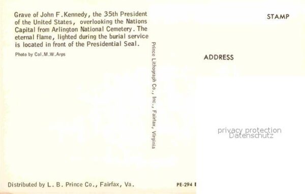Arlington Virginia Grave of John F Kennedy US President Ar – Bild 2