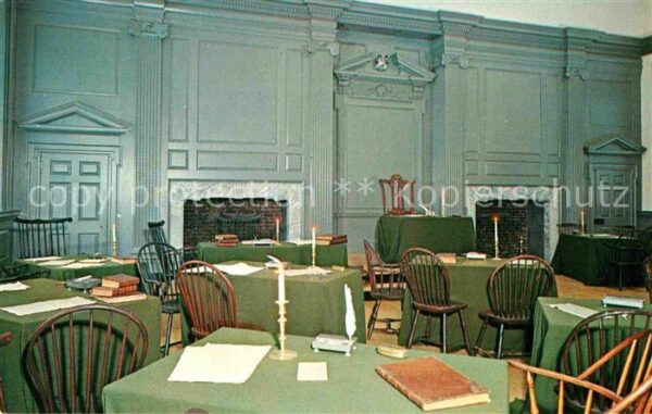 Philadelphia Pennsylvania Assembly Room of Independence Hall Old