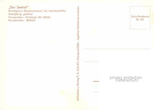 Heimbach Eifel Seehof Restaurant Rurtalsperre Schwamme – Bild 2