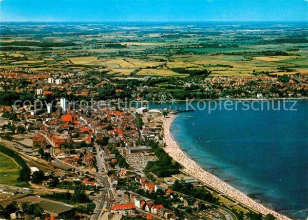 Eckernfoerde Ostseebad Fliegeraufnahme