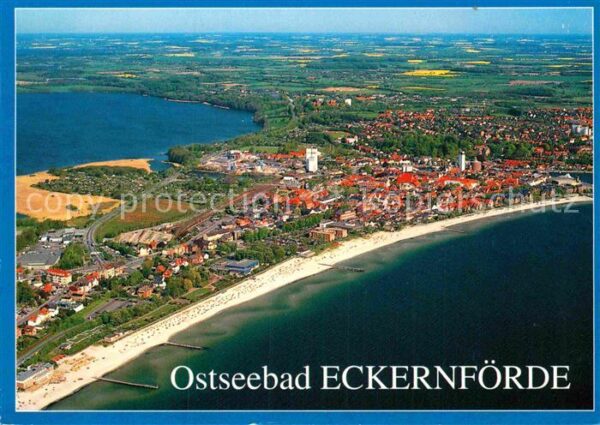 Eckernfoerde Ostseebad Fliegeraufnahme