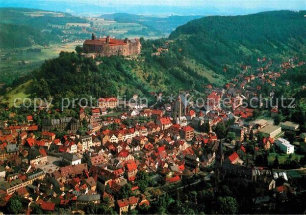 Kulmbach mit Plassenburg Fliegeraufnahme