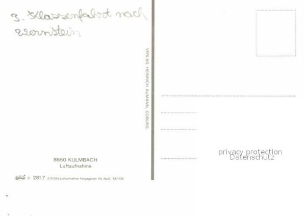 Kulmbach mit Plassenburg Fliegeraufnahme – Bild 2