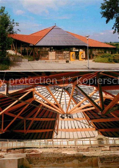 Weissenburg Bayern Römische Thermen Aussenansicht und Dach