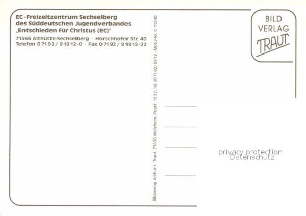 Sechselberg EC Freizeitzentrum des Süddeutschen Jug – Bild 2