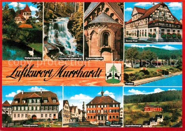 Murrhardt Kirche Wasserfall Kapelle Hotel Freibad