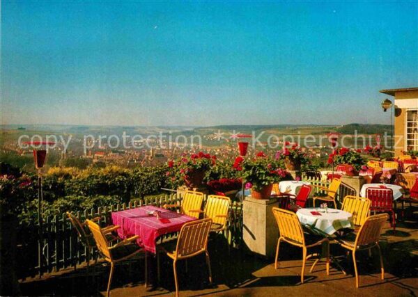 Bad Mergentheim Panorama Blick vom Waldeck Terrasse