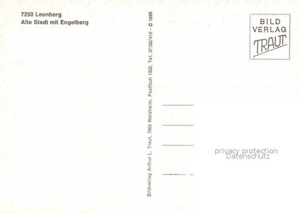Leonberg Wuerttemberg Alte Stadt mit Engelberg – Bild 2