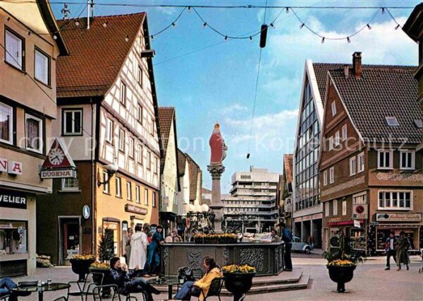 Aalen Marktplatz mit Blick auf das neue Ratha