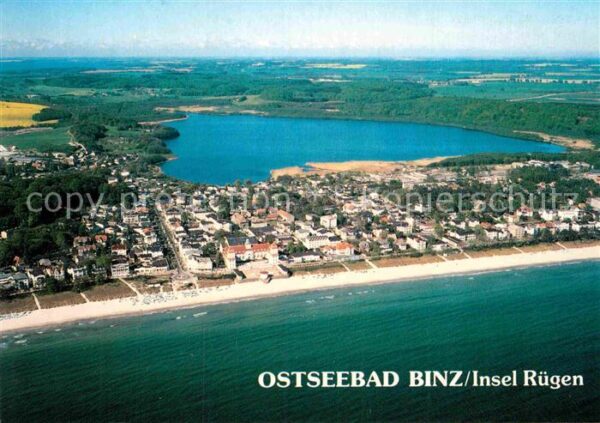 Binz Ruegen Ostseebad aus der Vogelperspektive Flie