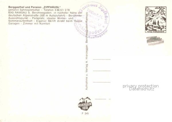 Ramsau Berchtesgaden Berggasthof Pension Zipfhäusl Sahneglet – Bild 2