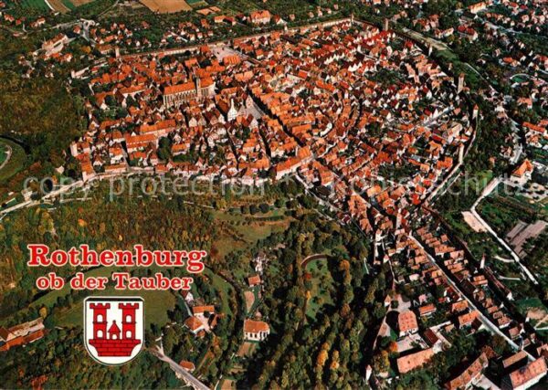 Rothenburg Tauber Fliegeraufnahme