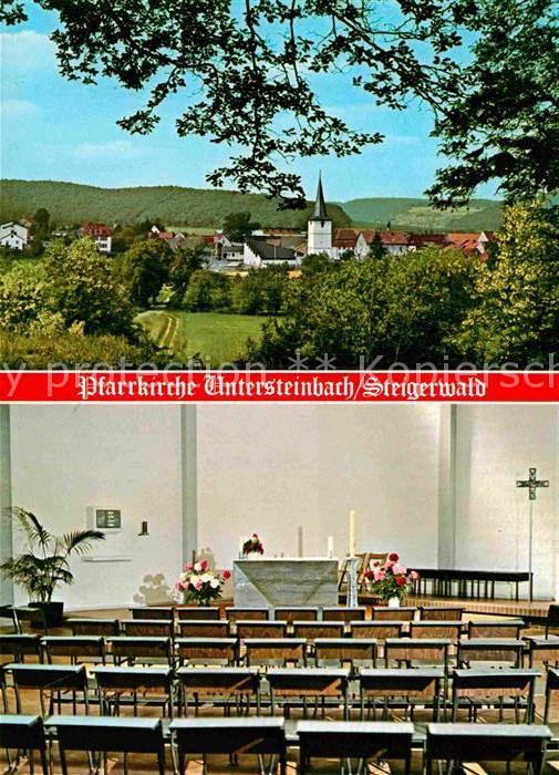 Untersteinbach Rauhenebrach Ortsansicht mit Kirche Pfarrkirche Inne