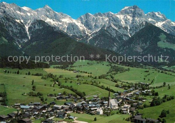 Maria Alm Steinernen Meer Erholungs und Wallfahrtsort Fliegeraufn