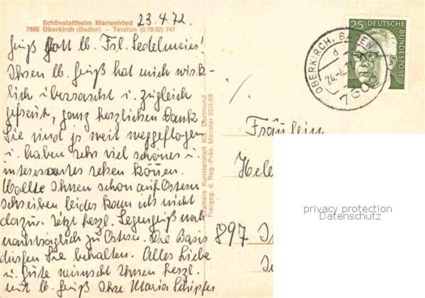 Oberkirch Baden Schönstattheim Marienfried Fliegeraufna – Bild 2