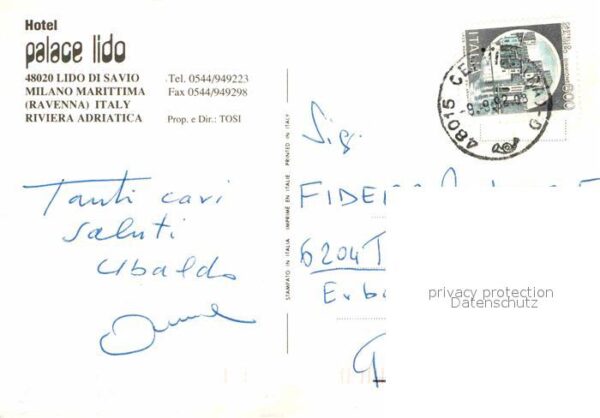 Lido di Savio Hotel Palace Lido Swimming Pool Strand – Bild 2
