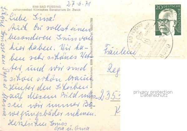 Bad Fuessing Johannesbad Klinisches Sanatorium Dr Zw – Bild 2