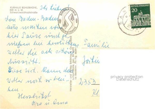 Buehl Baden Kurhaus Bühlerhöhe Schwarzwaldhochstras – Bild 2