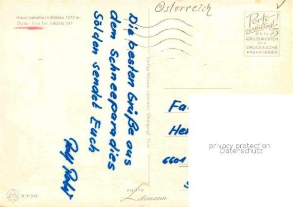 Soelden Oetztal Haus Isabella Gästehaus Pension Winters – Bild 2