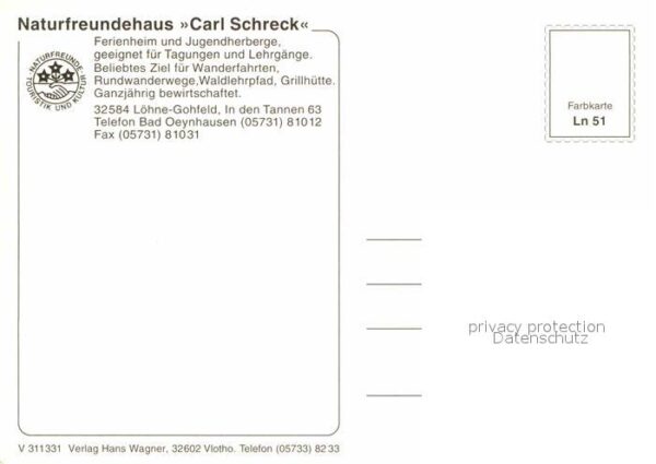 Gohfeld Herford Naturfreundehaus Carl Schreck Schwanent – Bild 2