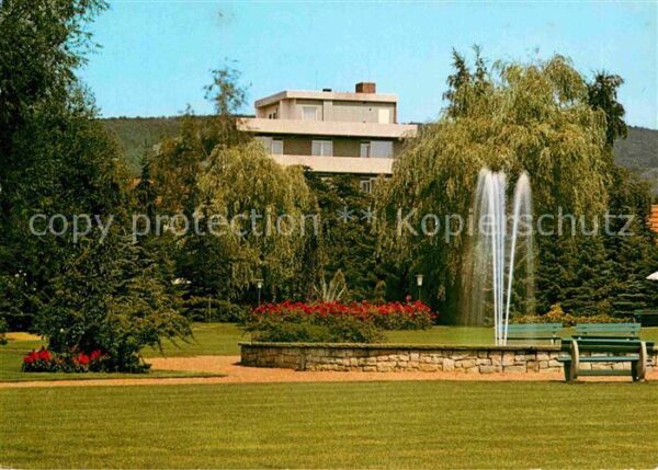 Bad Oexen Eidinghausen Sanatorium Kurpark Fontäne