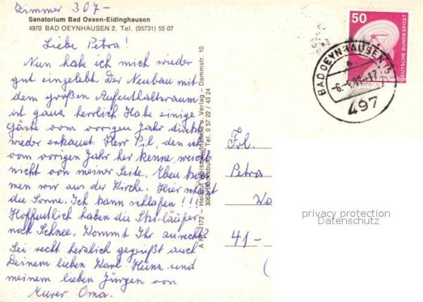 Bad Oexen Eidinghausen Sanatorium – Bild 2